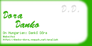 dora danko business card